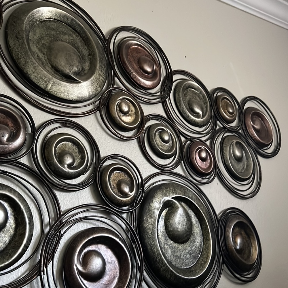 Decorative wall metal circles - Picture 3 of 3